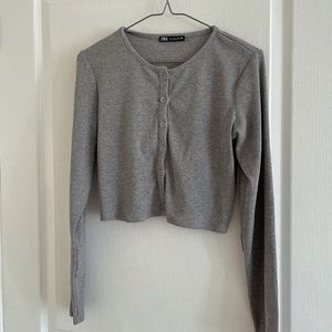 ZARA Ribbed Jackets with Buttons
